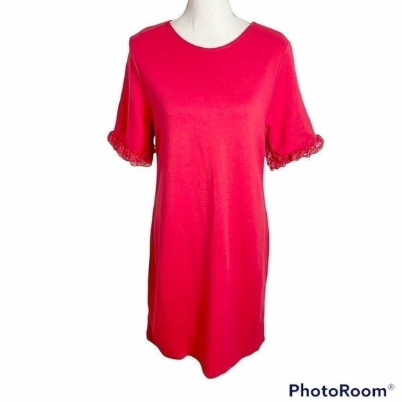 Asos Pink Lace Trim Dress NWT 10 Women’s Sheath - Picture 1 of 9